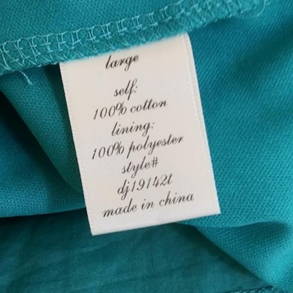 Harper Sz M Embellished Sheath Tunic Dress Aqua - Picture 6 of 6